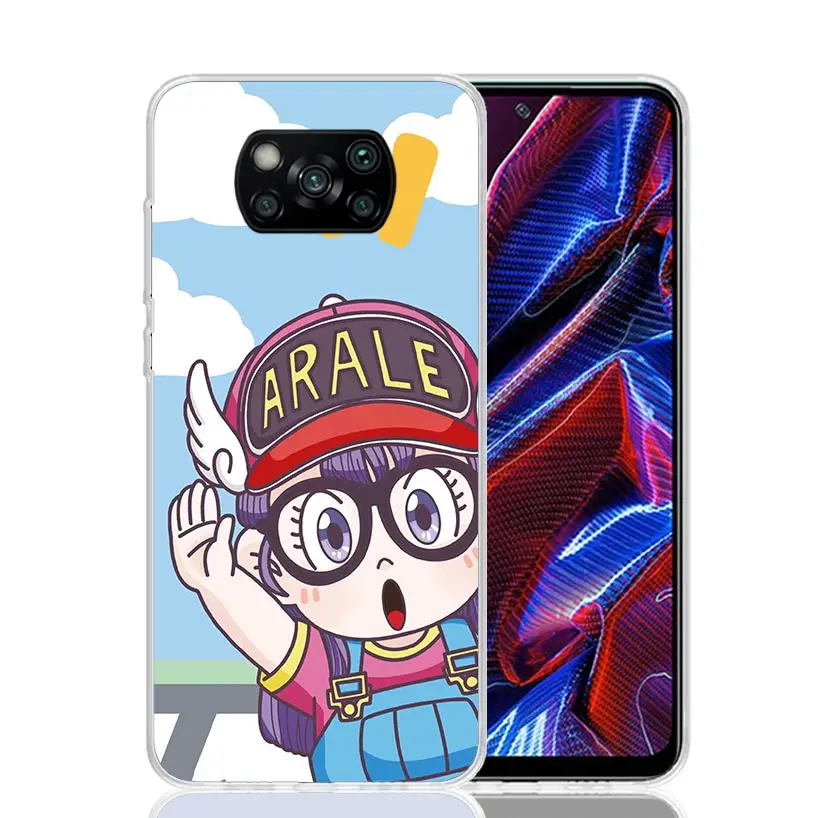 Dr Slump Arale Anime Phone Case For Xiaomi Poco X6 X5 X4 X3 Nfc F5 F6 Pro F3 F2 F1 F4 Gt M5S M4 M3 M2 Soft Coque Cover X3 Nfc X4