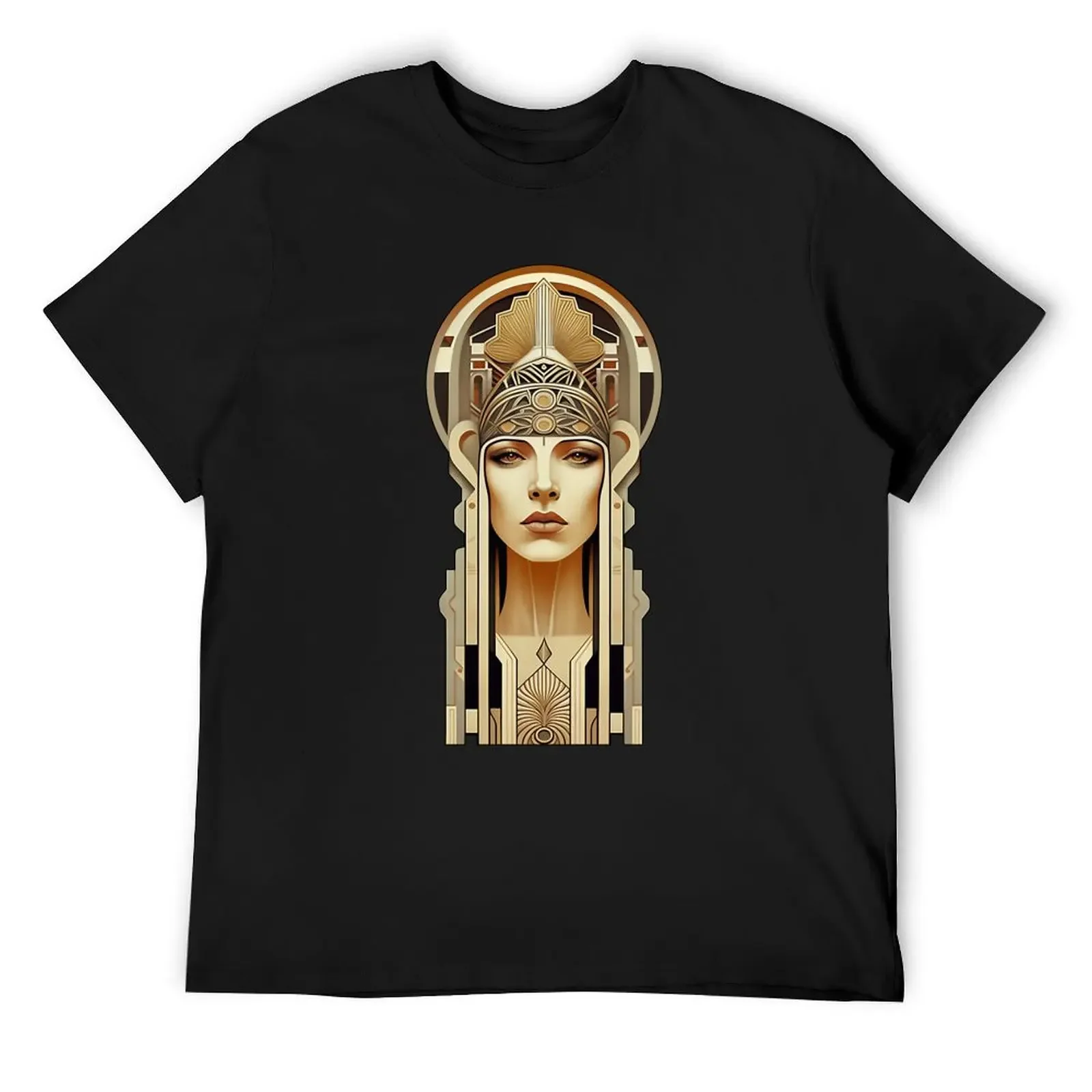 

Art deco - woman T-Shirt man t shirt anime graphic t shirt vintage customs design your own cotton t shirt men