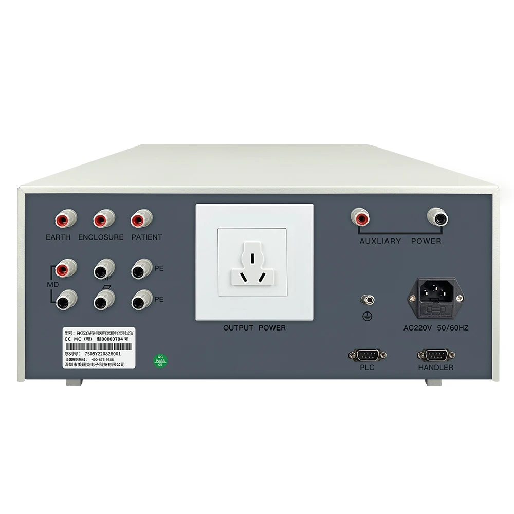 REK RK7505Y 500VA Programmed Medical Leakage Current Tester with RS232 PLC for Medical Device Production