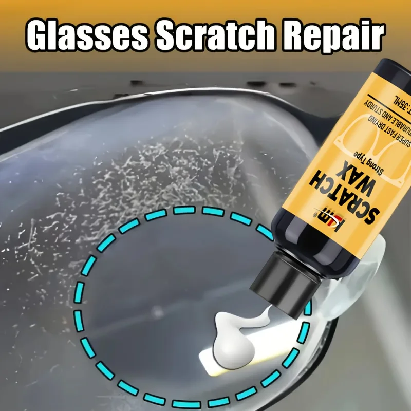 Glasses repair paste - Anti-scratch, yellow-reducing and rejuvenating care cream, suitable for glasses, swimming goggles, etc.