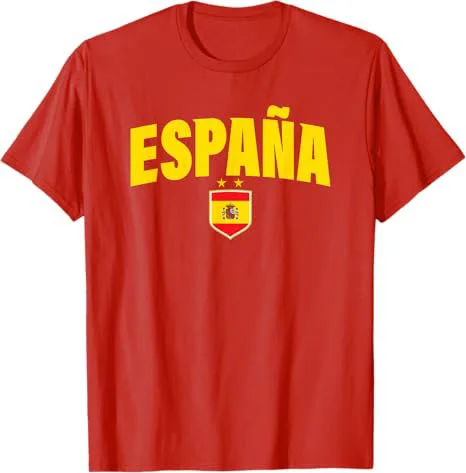 Retro Spanische Flagge Spanien Shirt Vintage España Jungen & Mädchen T-Shirt Y2k 2 Sterne Fußball Champions Espana Fußballmannschaft Spruch-T-Shirt – Detail 19