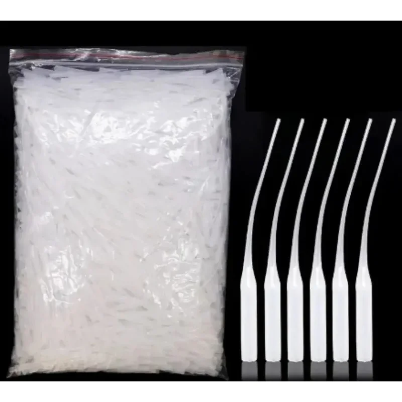50/100/150/200Pcs Glue Micro-Tips Glue Bottle Tips Glue Extender Precision Applicator Dropping Tube Nozzle For Crafting Lab