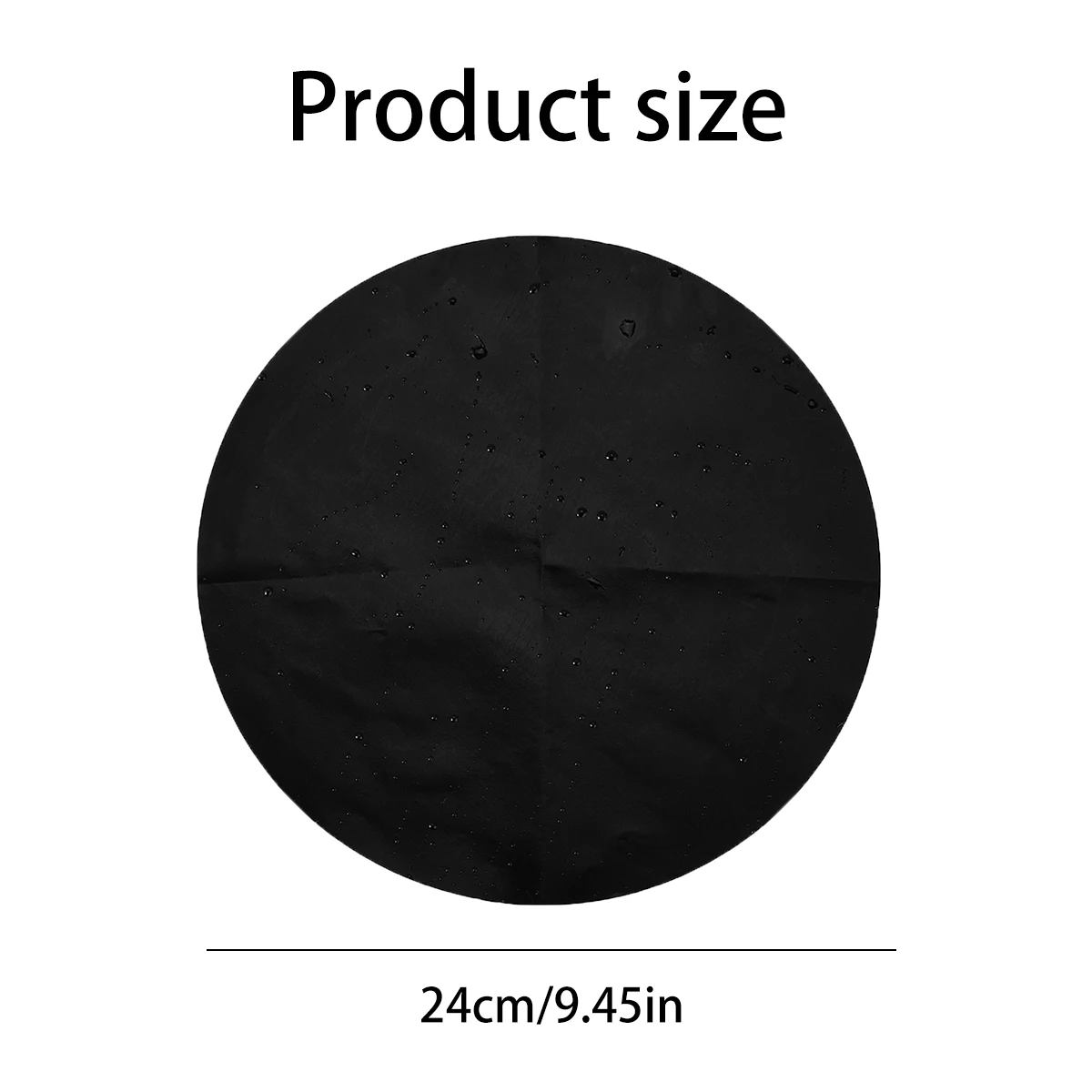 24cm Round Non-stick Mat Pan Fry Liner Sheet Bbq Frying Pan Mat Heat-resistant Liner Sheet Kitchen Baking Pad Bbq Baking Mats