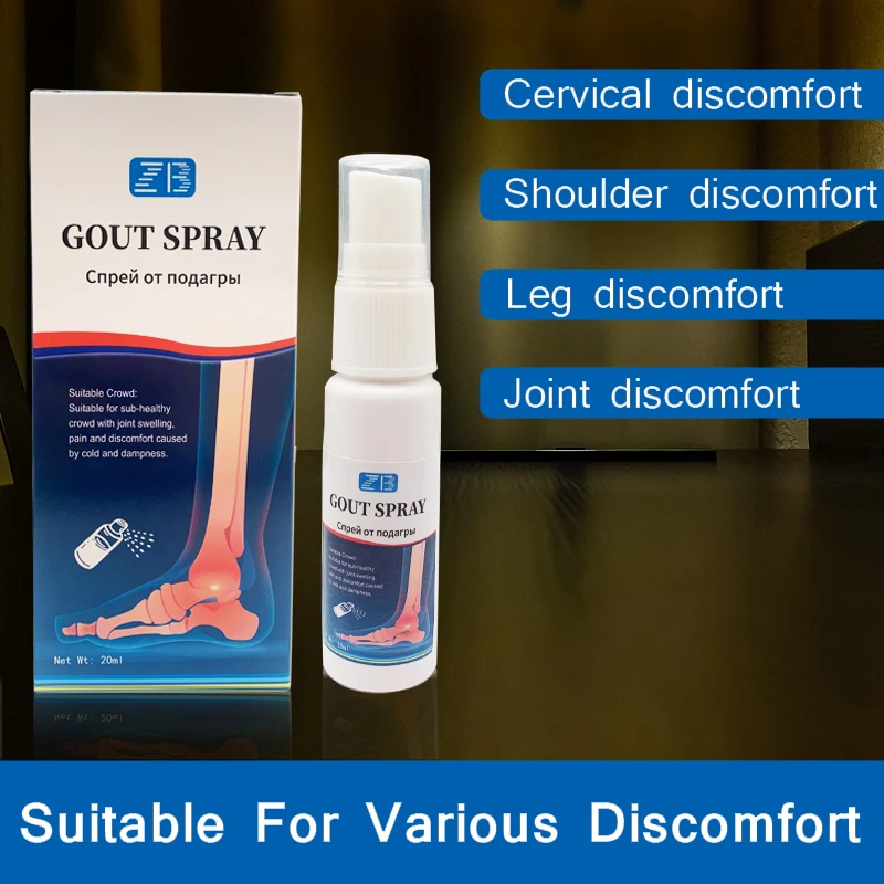 Gout Medicine Spray Arthritis Pain Relief Health Care Fluid Treatment Rheumatism Joints Fingers Toes Swelling Medical Plaster