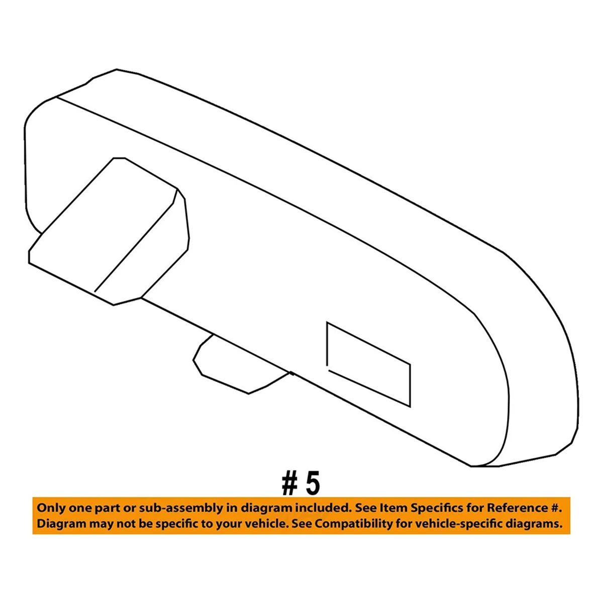 Car Interior Rear View Mirror Manual Dim Reversing Mirror 87810-52041 for Toyota Prius Yaris RAV4 VOXY 87810-52040