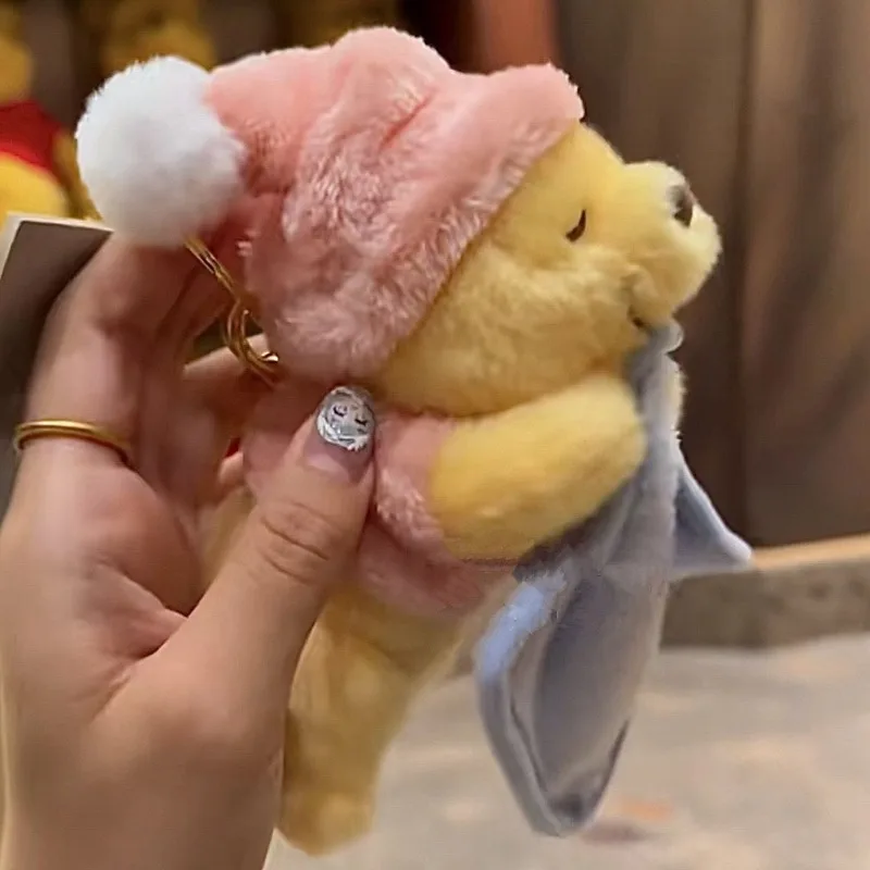 Disney kawaii dos desenhos animados doces sonhos winnie the pooh boneca chaveiro pingente mochila decoração melhor presente de aniversário para meninas