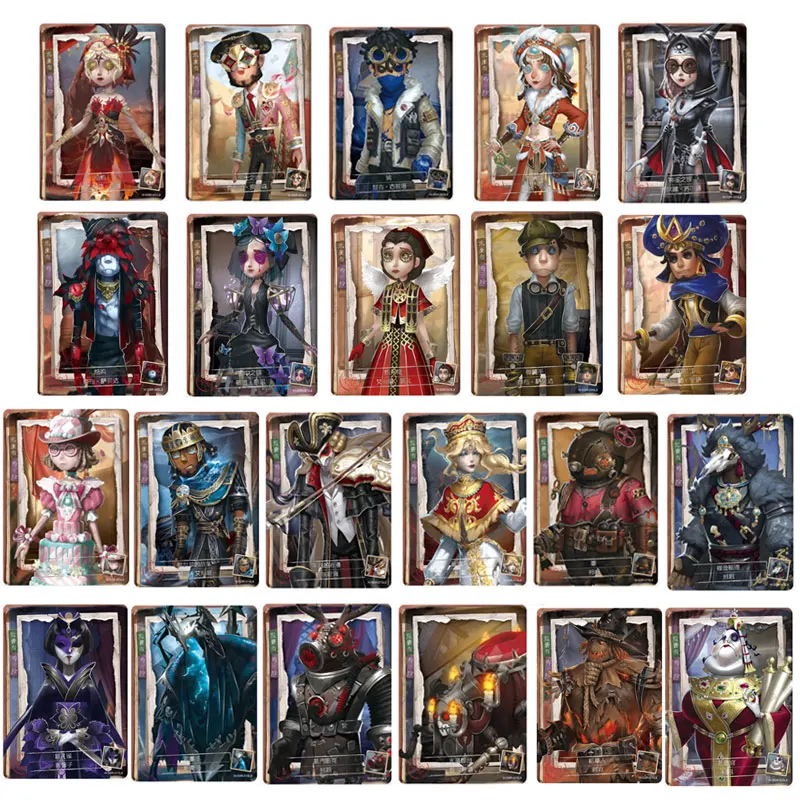 KAYOU Identity V Series 1 Hidden Clues QR(001-012)/SSR(001-022) Single Sheet Full Set Genuine Collection Card Kids Birthday Gift