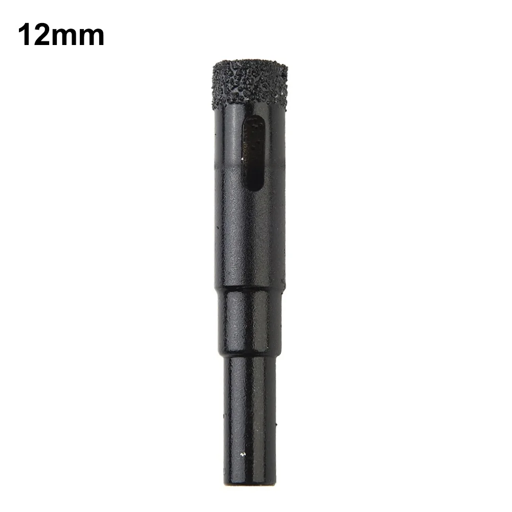 1 pz 65mm Lunghezza Manico Rotondo Punte diamantate brasate a secco per piastrelle di Porcellana Marmo Vetro Corone in ceramica Punta da trapano 6-14mm