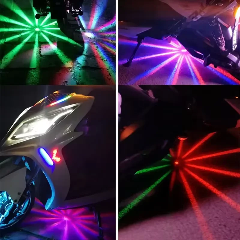 1x Motorbike Flash Strobe RGB Light Motorbike Chassis Light Motorcycle Lighting Universal Atmosphere Lamp image 6