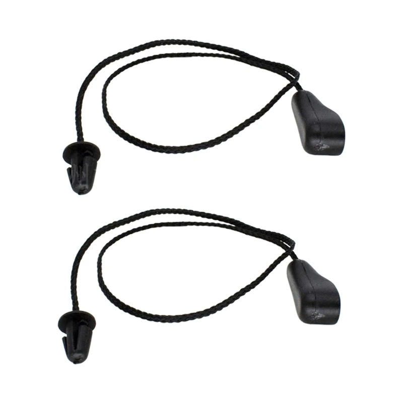 M68B 4M51-A46538-AB Black Molded End Parcel Shelf Cord Pair for MK2 MK1 Cargo Cover Repair, 39 Replacement Set for Rear Shelf