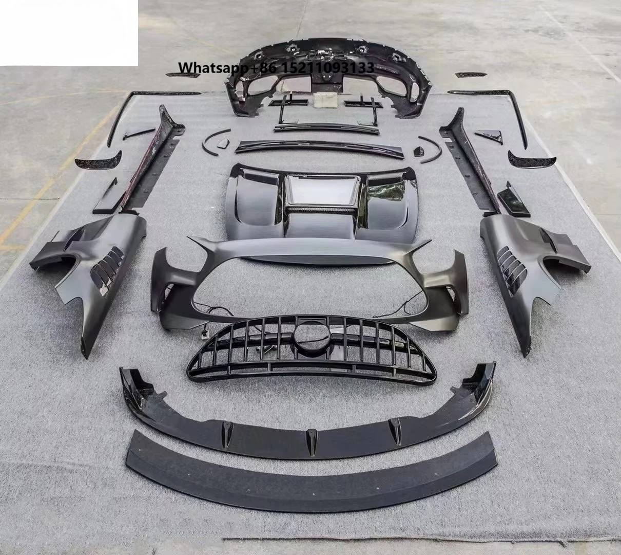 High Quality Black Series Style Wet/dry Carbon Fiber Car Bumpers Body Kit For Gts Gt Gtr