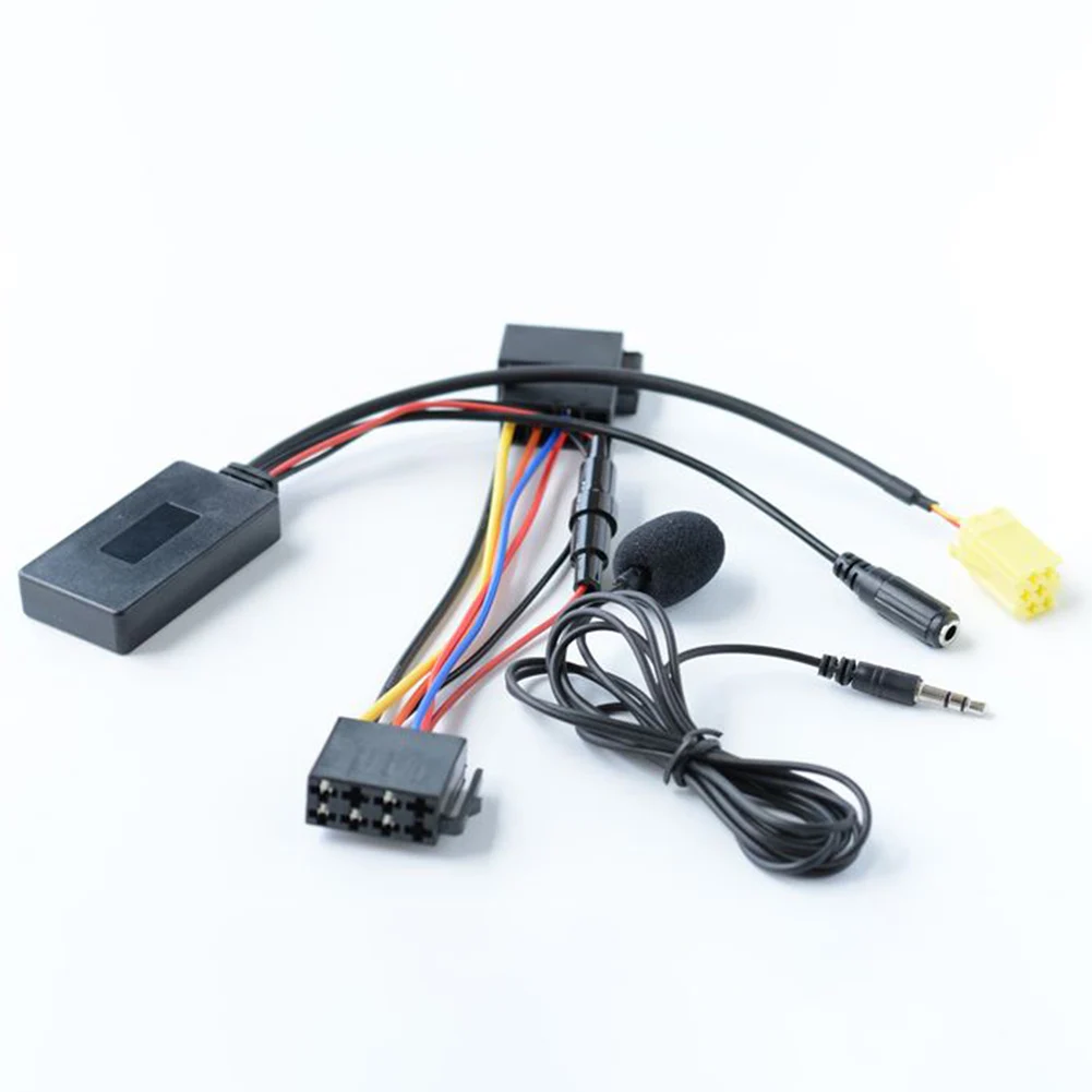 In-Car Technology Adapter Car 5-12V 6Pin Audio Adapter Black Car For 159 500 For Fortwo 451 In-Car Technology Adapter