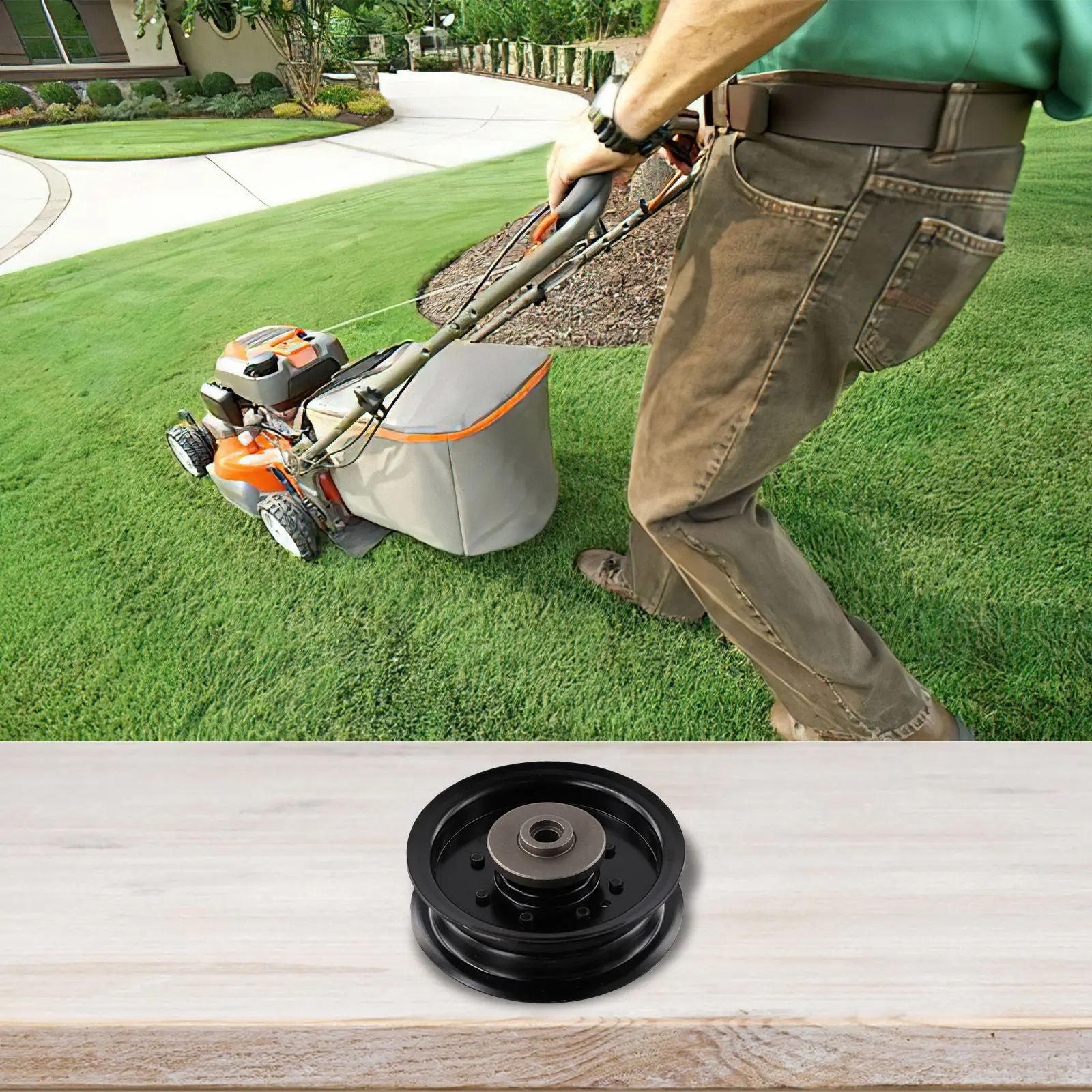 Reliable Replacement Idler Pulley for Craftsman Lawn Mowers Fits Models with 48 Inch or 54 Inch Decks Including TS342 and TS343