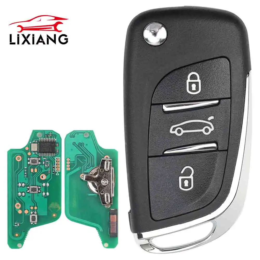 LIXIANG Zmodyfikowany zdalny kluczyk samochodowy ASK/FSK 433Mhz ID46 Do Peugeot 207 308 307 407 607 807 Do Citroen C2 C3 C4 CE0523 ASK/FSK