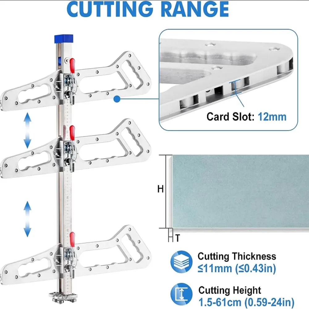 2026 New Gypsum board cutting tool, foldable aluminum alloy roller cutting tool specifically for carpentry and decoration