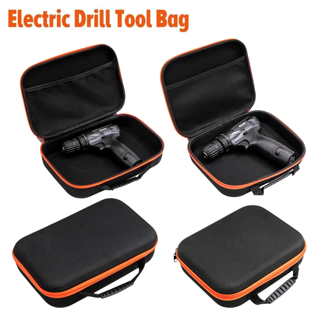 Portable Electric Drill Tool Storage Bag Oxford Cloth Electrician Hardware Organizer Pouch Multipurpose Drill Tool Carrying Case