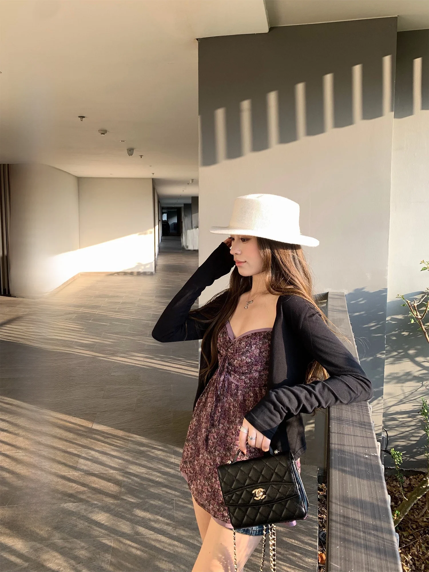 

Hhi Emily Bla Thin Silk Knitted Cardigan Women's Spring Faion High-End Slimming Sun Protection Cover up Casual Sle