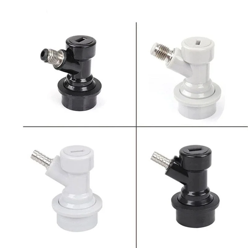 Beer Keg Connector Dispenser Ball Lock Disconnect Liquid / Gas Connectors 1/4'' For Ball Lock Keg Homebrew Tools