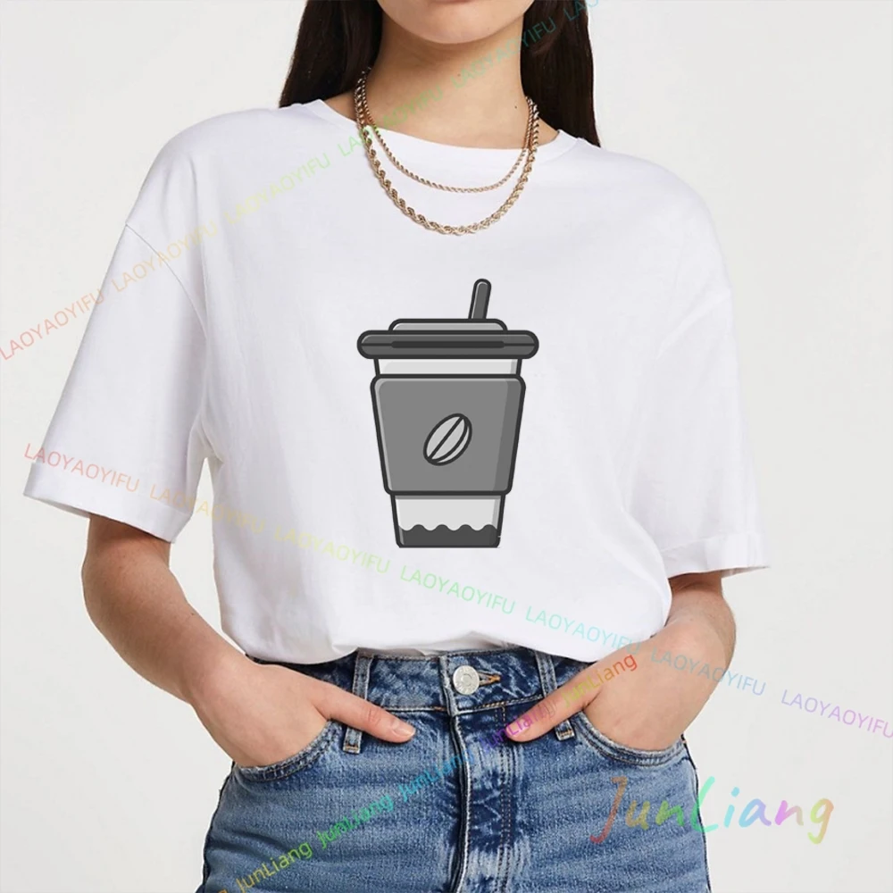 Energy More Coffee Cup Enjoy Your Coffee Summer Fashion T Shirt Men T-shirt 100% Cotton Men's Shirts Streetwear Tshirt Y2k Funny