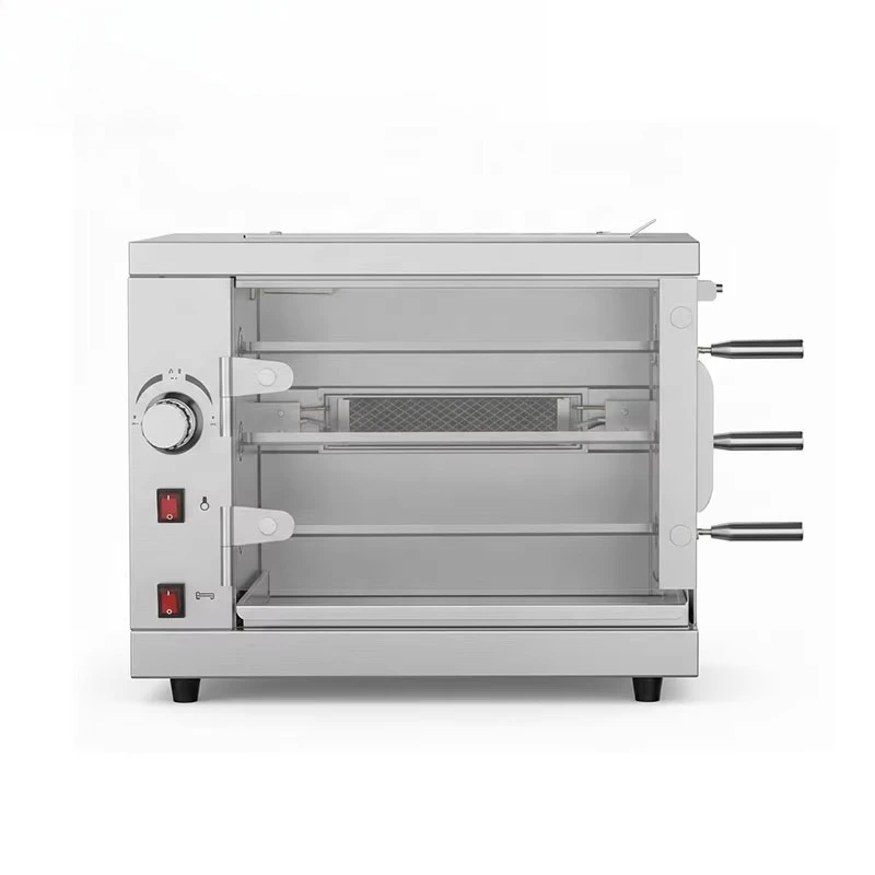 Commercial gas desktop chicken grill Stainless steel grill machine Automatic chicken grill machine (for restaurants)