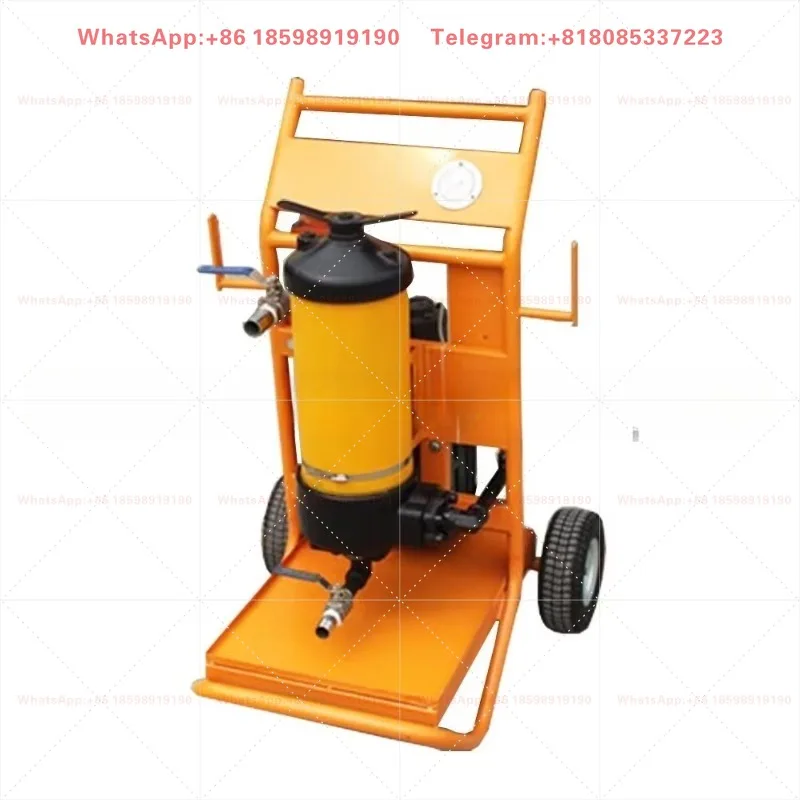 1800L/H Oil Purifier Portable Filter Oil and Lubricating Oil Removal Motor, Pump 100 Micron 30L /min