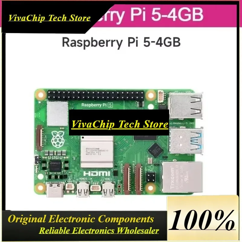 VivaRaspberry Pi 5 4GB 8GB RAM Development Board Raspberry Pi 5 Computer Optional Kit