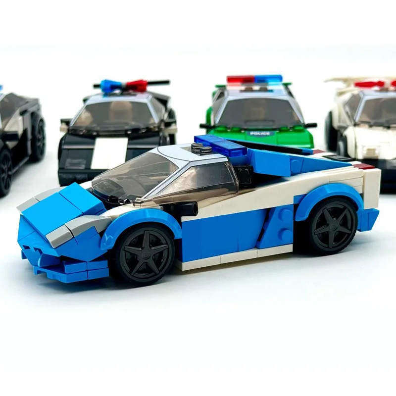 1181 قطعة حزمة مركبة الشرطة الخارقة MOC تخصيص وحدات بنة تكنولوجيا التصميم الإبداعي لتقوم بها بنفسك لعبة عيد الميلاد هدية #4