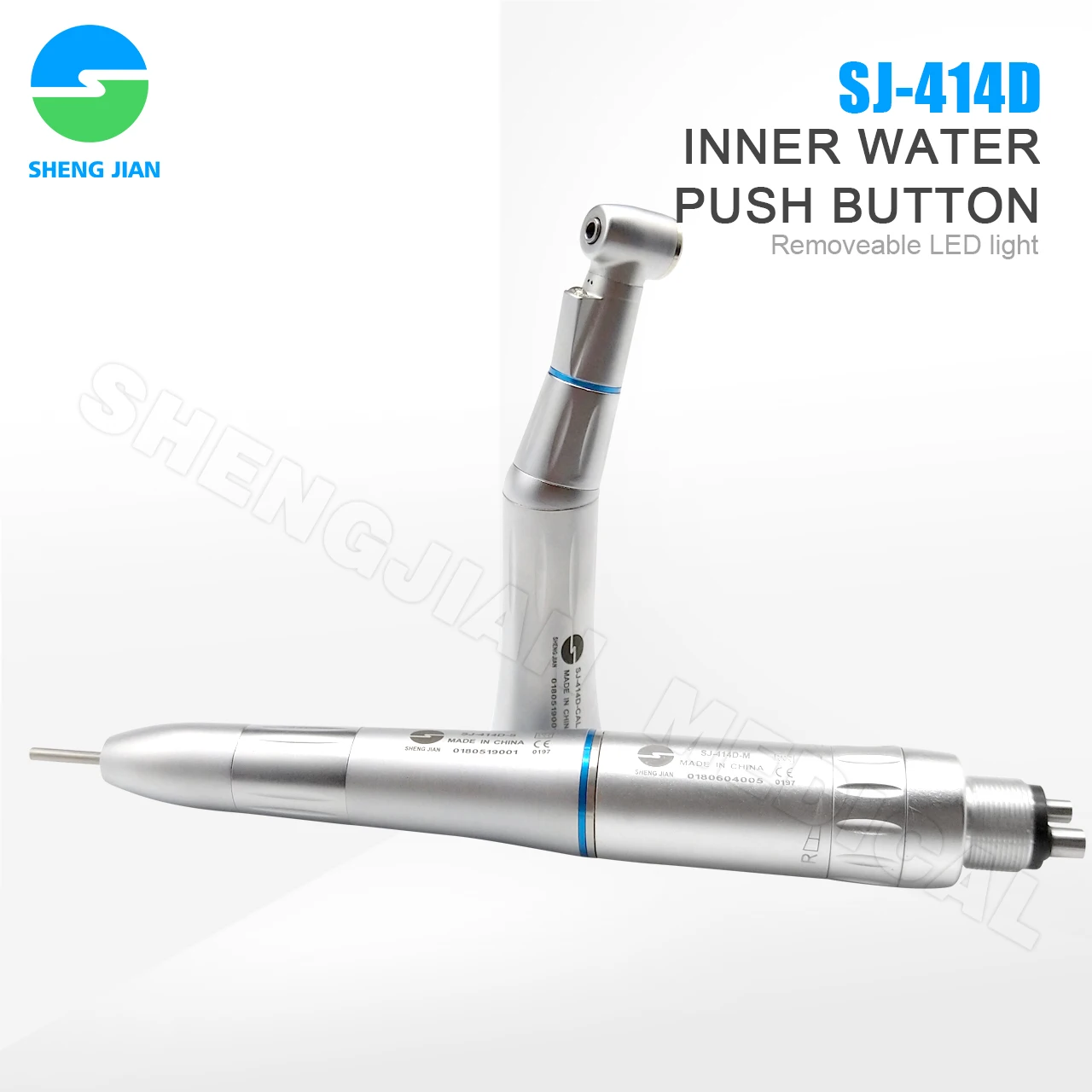 LXG128 Suppliers 4 Holes Inner Water Spray Dent Low Speed Internal LED Den tal Lab Micromotor Handpiece