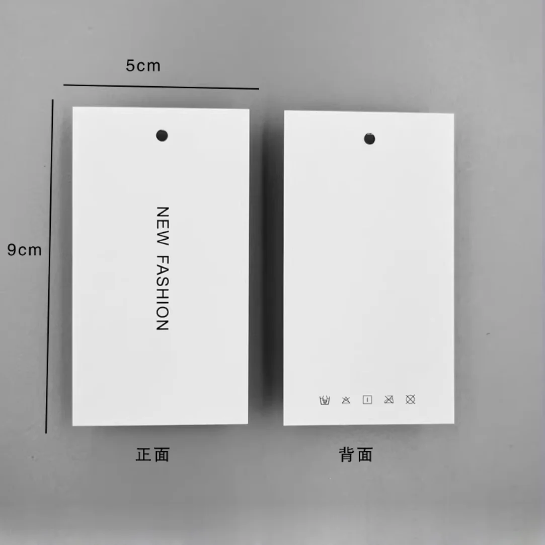 

Color Printing Pearlescent Paper Tag Special Custom-made Logo Clothing Store Small Label Clothes Trademark Listing Gift Sling