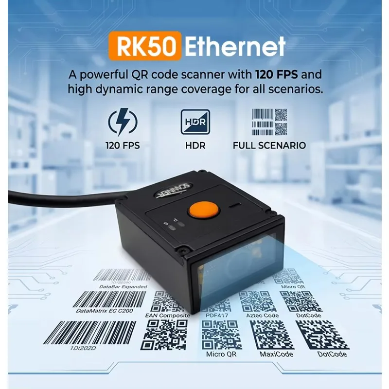 Rakinda RK50 High Sensitive Bar Code Scanner Code Reader Barcode Scan Engine 1D 2D QR Barcode Scanner Industrial Code Scanner