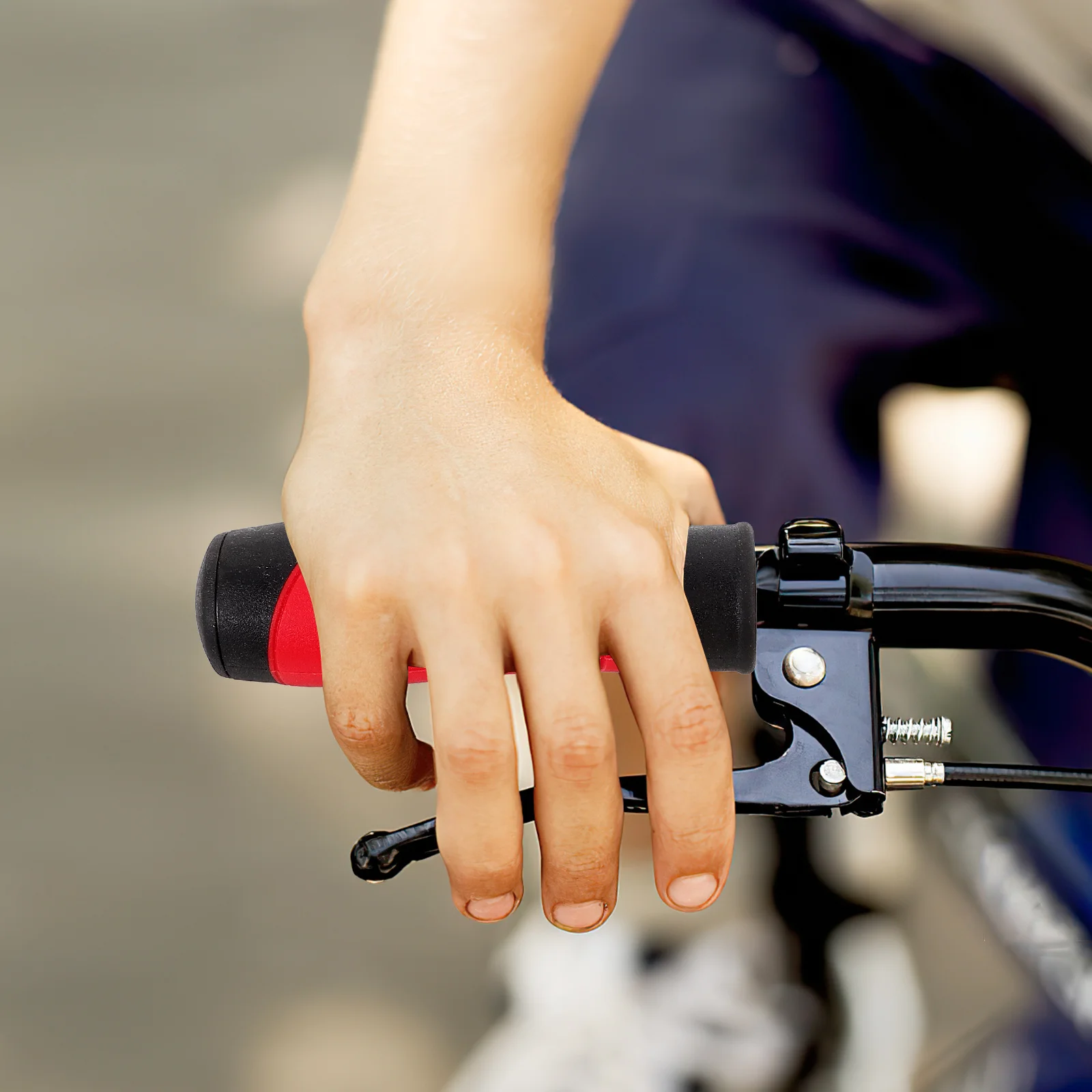 

Shock Absorbing Bike Grips Handlebar Scattered Beads Ergonomic Comfortable Padding