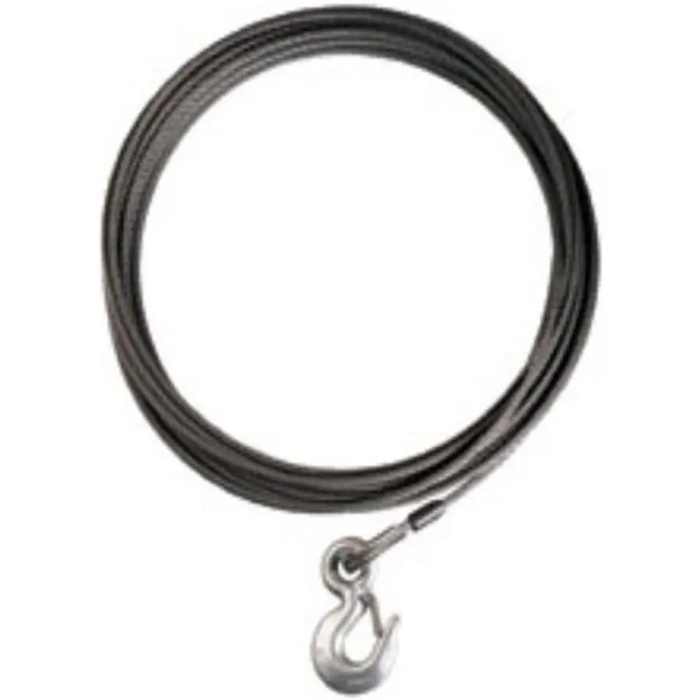 

Стальной трос с крюком, 1/2 x 75 футов, грузоподъемность 13,3 тонны, аксессуар для лебедки