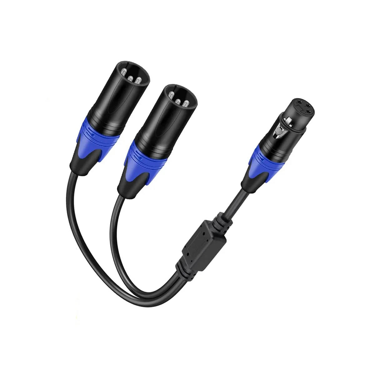 Сплиттер XLR, 1 XLR мама к 2 XLR папа Y-образный кабель, сбалансированный Адаптер для микрофона