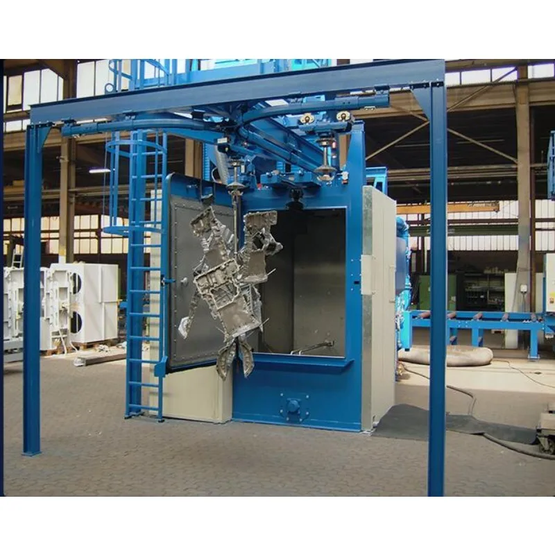 ISO/CE Certified Automatic Double Hook Shot Blasting Machine Energy Saving High Productivity Hook Type Shot Blasting Machine