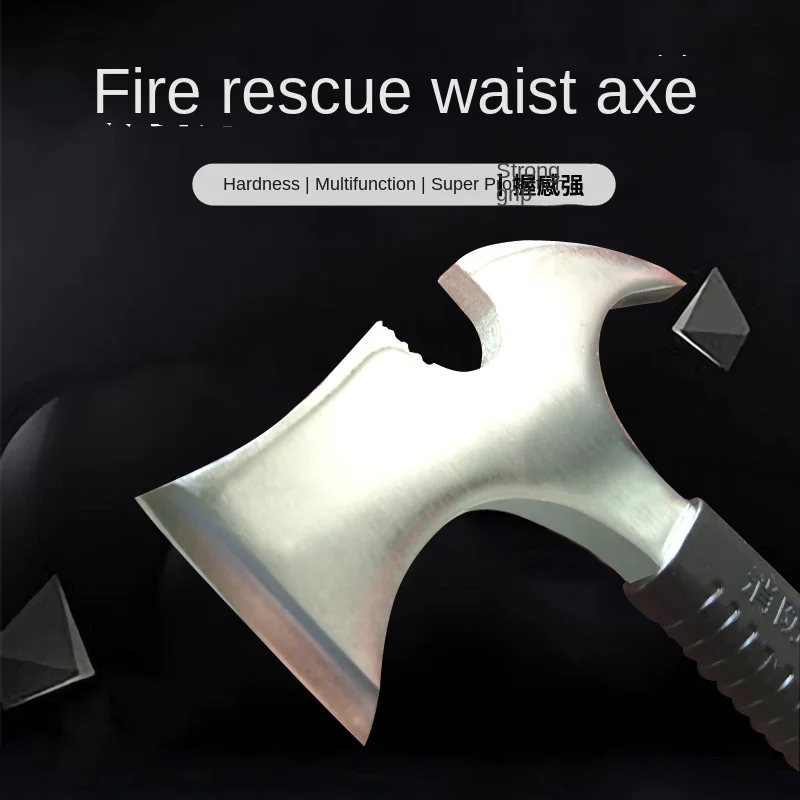 Fire-fighting multifunctional waist axe stainless steel 3C certified waist axe chopping, smashing, sawing and prying multifuncti