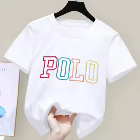 Trendy Korean Style Letter Print Tee – 100% Cotton Kids product image