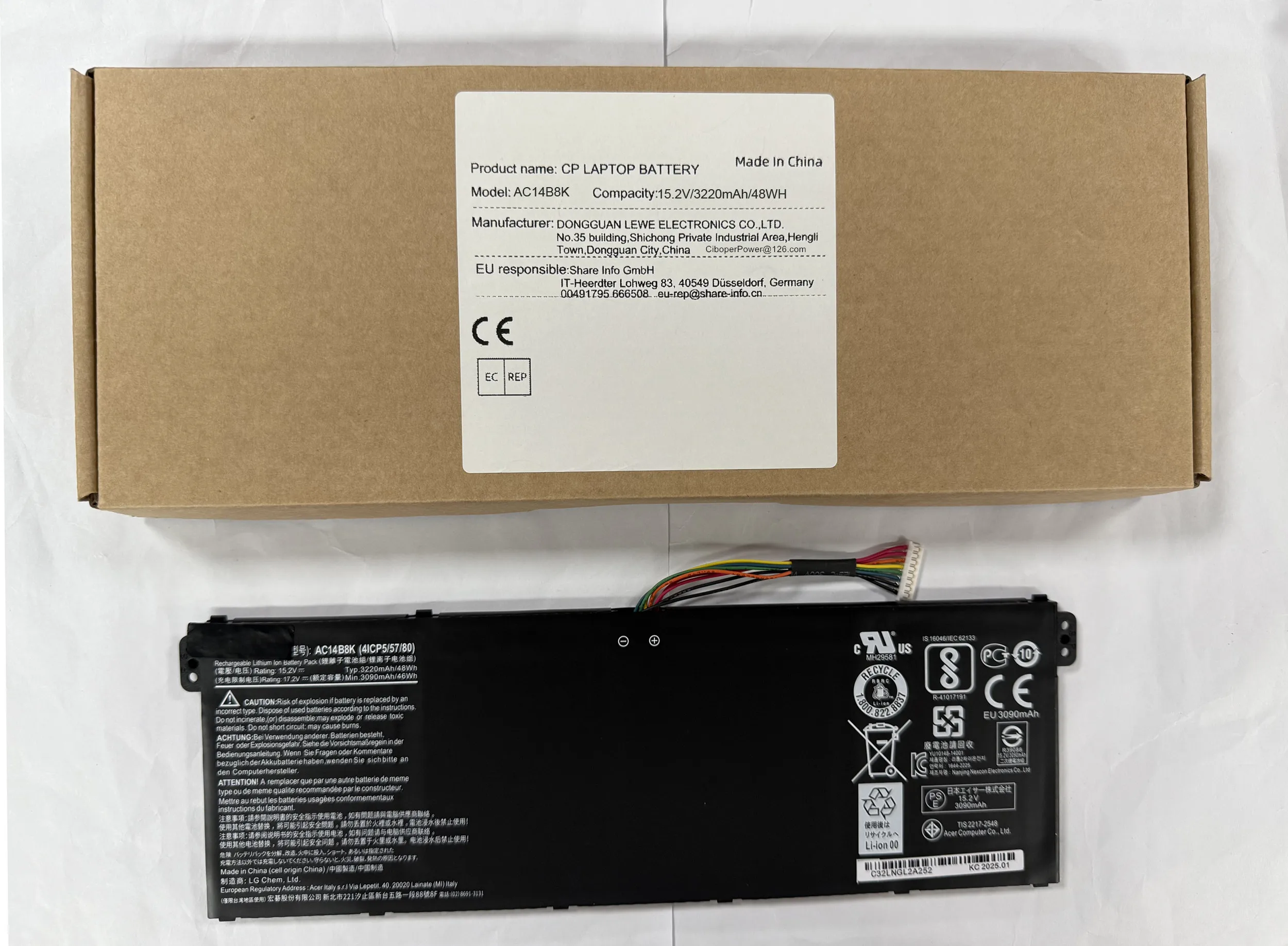 15.2V 3220Mah Origi…
