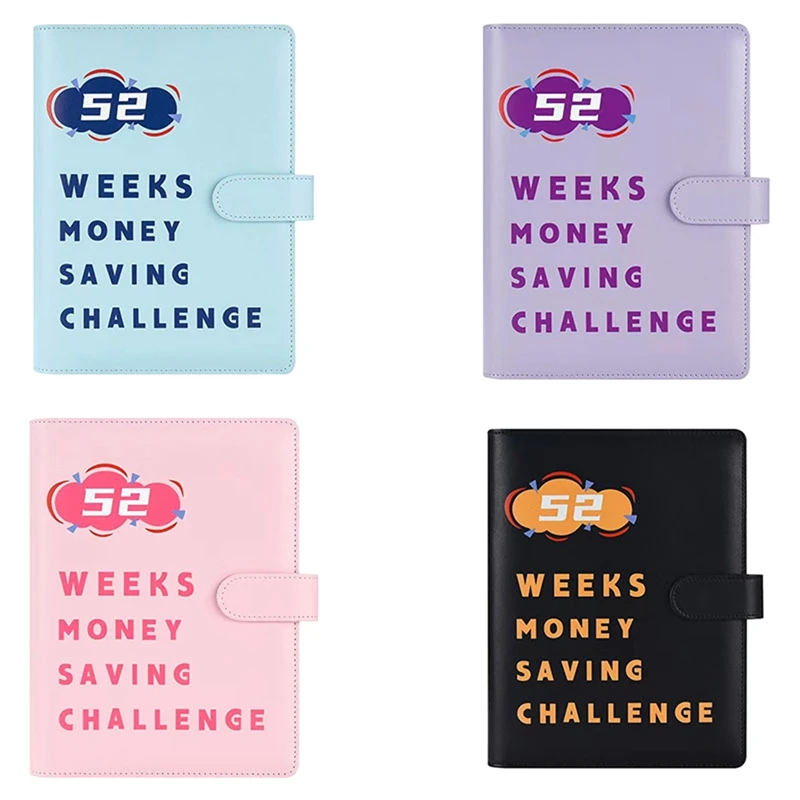 52 Week Money Challenge Binder With Envelopes Storage Budgeting Binder Cash Saving Challenge Box Kit