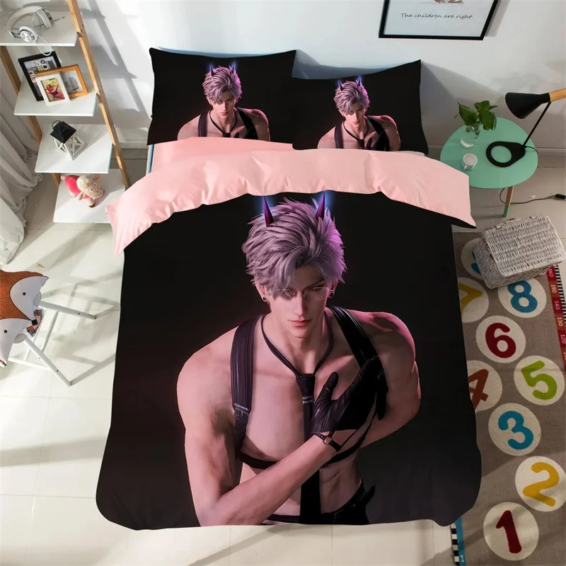 

Anime Love And Deepspace Bedding Sets Sylus Cosplay Duvet Cover Bed Set Quilt Cover Pillowcase Boys Adult Home Textile