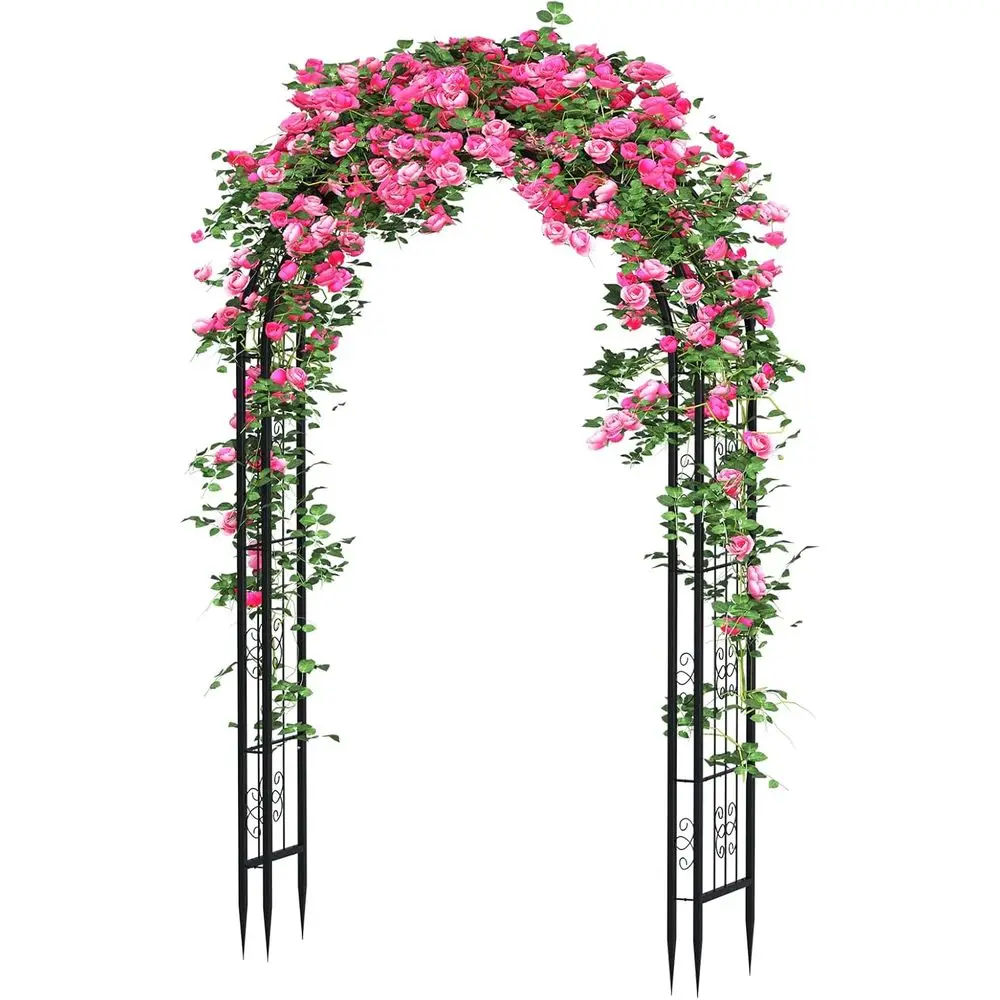 

Стильная стальная садовая арка-пергола для растений и свадебного декора