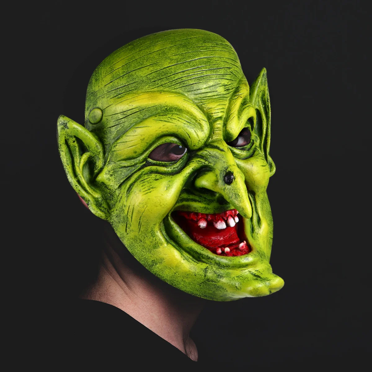 Pu Foam Evil Horror Witch Mask Halloween Face Decor Head Props Costume Cover Scary