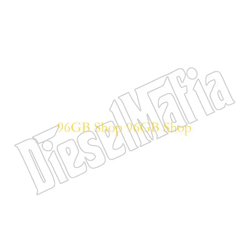 96GB Retro Sticker Black Mafia Design Strong Material Decal for SUV Car