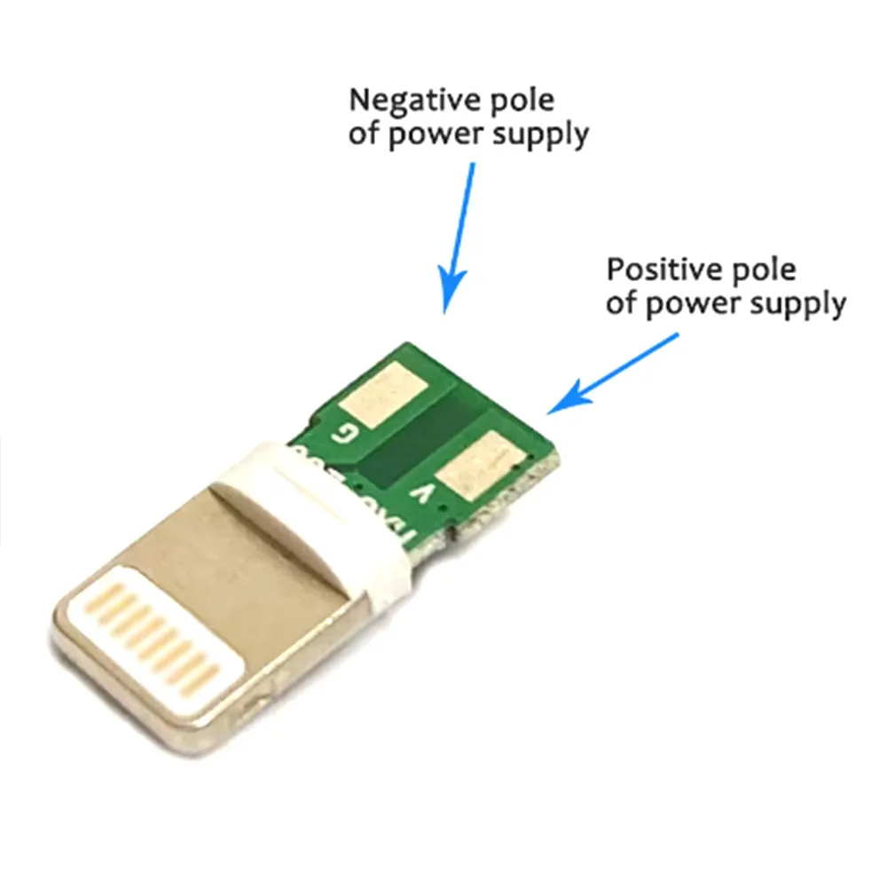 1Set Lightning Dock USB Male Plug With Chip Board Male Connector Welding Data OTG Line Interface DIY Data Cable For IPhone