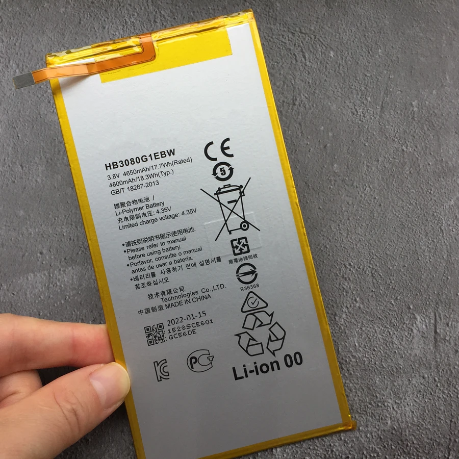 New HB3080G1EBW Honor S8-701W 4800mAh Battery for Huawei MediaPad T1 10 Pro T1-A21 T1-A21W T1-A21L T1-A22L T1-A23L T3 10.0 M2 M1