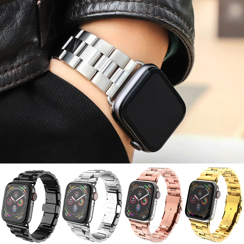 Bracelet en Acier Inoxydable pour Apple Watch, Bracelet de Montre, iWatch Série 9 SE 8 7 6 SE 5 3, 45mm, 41mm, 44mm, 40mm, 38mm, 42mm