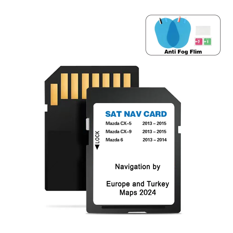 Sat Nav for Mazda 6 CX5 CX9 2024 Navigation SD Card 8GB EU Turkey UK GPS Map Version Card Navi Software Update Memory card