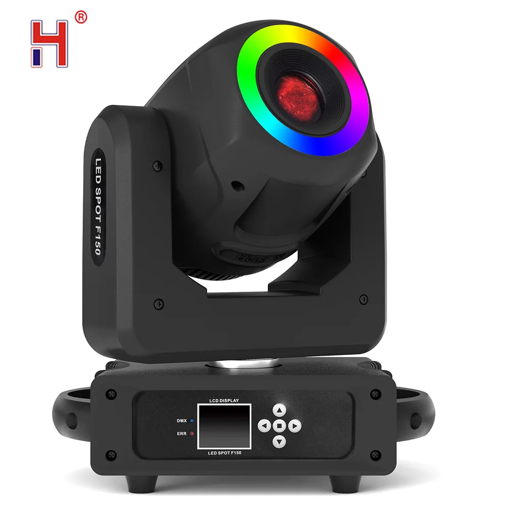 

HongYi New Arrivals DJ Lights LED Spot 150W High Brightness Moving Head DMX Stage Lights With Gobos/Colors/Prism For Disco Party