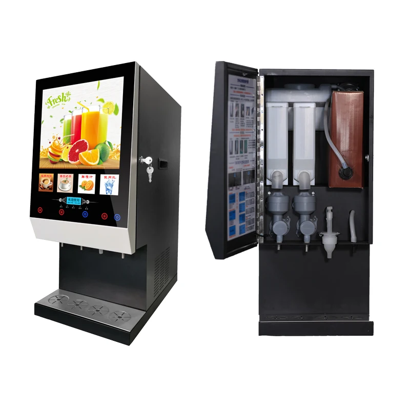 30SCW(2+1) Instant Coffee Machine Automatic Coffee Juice Vending Machine Milk Tea Vending Machine