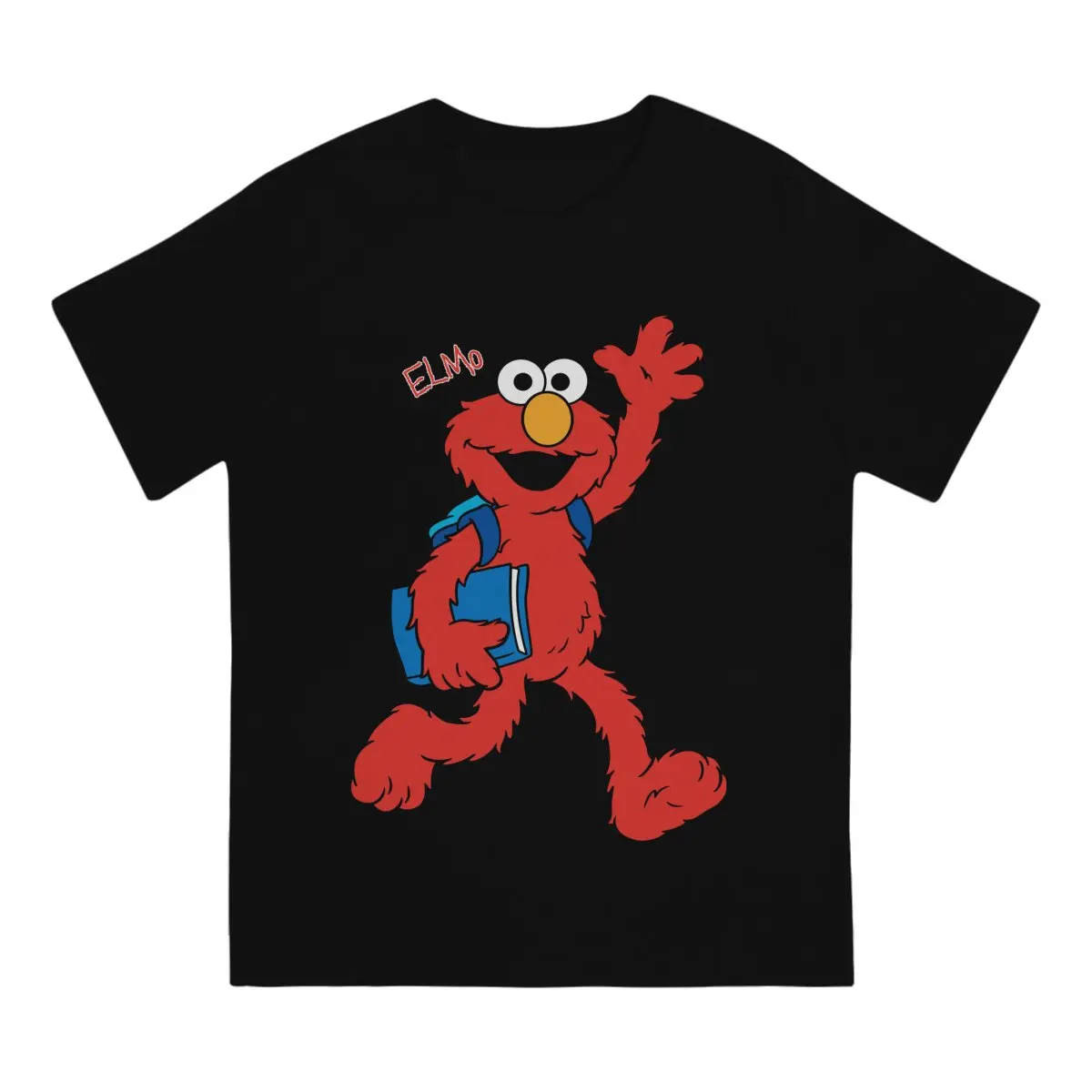 Men Sesame Streets T-Shirt Fashion Style Elmo Hipster Ofertas O Neck Graphic Tshirt