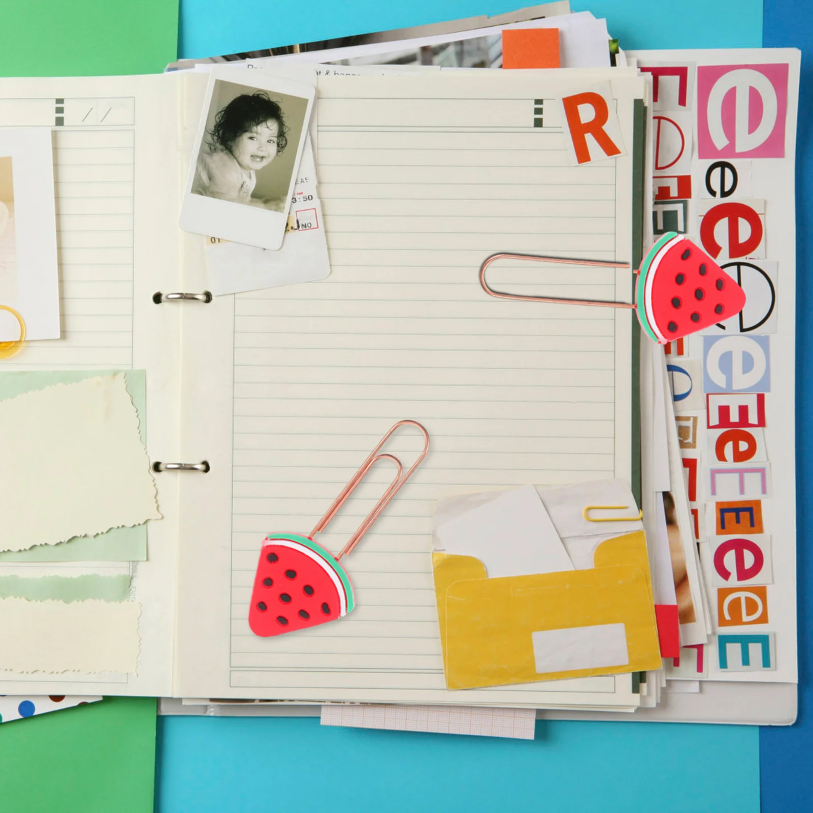 

20Pcs Small Paper Clips Kawaii Design Exquisite File Clips for Office School Documents DIY Bookmarks Photos Memos Notes